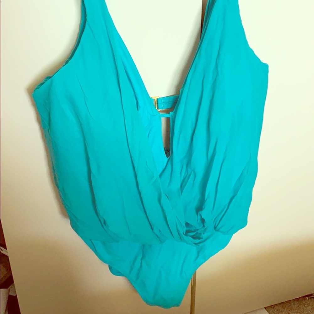 Draped swimsuit